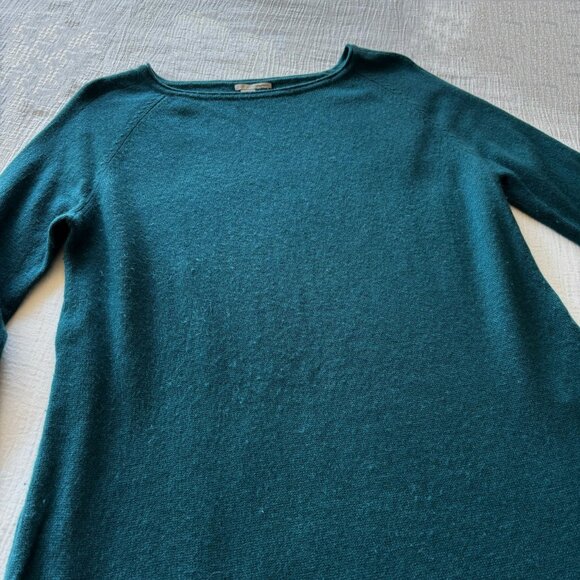 Halogen wool sweater cashmere sweater green - Picture 7 of 10